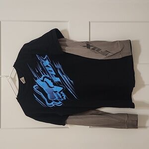 Black Fox Tee with Blue Logo